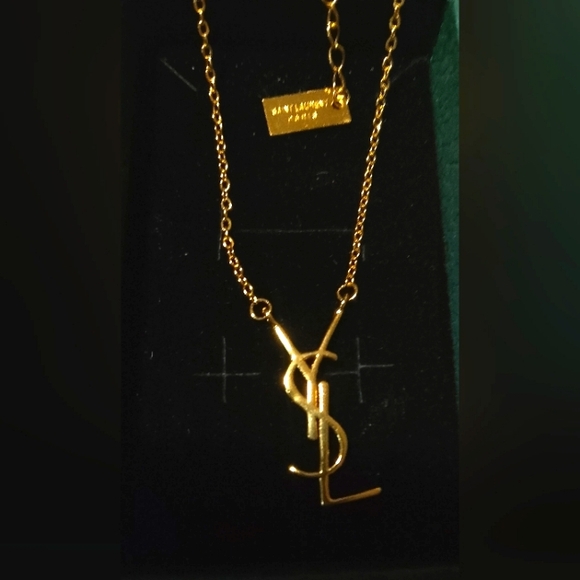 Saint Laurent Jewelry - Saint Laurent Gold Pendant Necklace